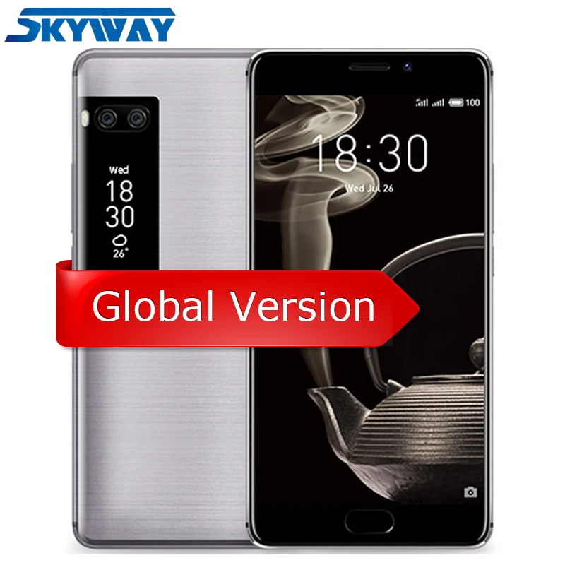 

Meizu Pro 7 Plus 6GB 64GB 4G LTE MTK Helio X30 Deca Core 5.7" 2K Screen Dual Rear 12.0M Fast Charge Cell Phone Dual Screen