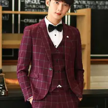 Лидер продаж года, весеннее мужское платье для свадьбы, платье для жениха, костюм из кусков, M-XXL