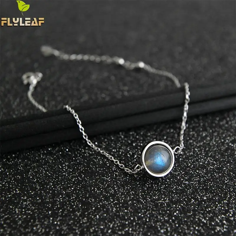 Flyleaf Nature Moonstone Bead Real 925 Sterling Silver Anklet For Women Fashion Chain Fine Jewelry Anklets On Foot Bracelet Flyleaf Nature Moonstone Bead Real 925 Sterling Silver Anklet For Women Fashion Chain Fine Jewelry Anklets On Foot Bracelet