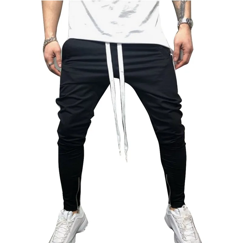 2019 جديد الرجال السراويل صالات رياضية Sweatpant الهيب هوب بلون قطاع الرياضية اللياقة البدنية ركض السراويل الرجال الشارع الشهير السراويل الترنك