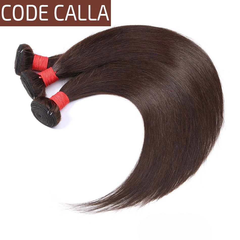 Код Калла прямые перуанские предварительно цветные необработанные натуральные волосы пряди человеческих волос для наращивания плетение