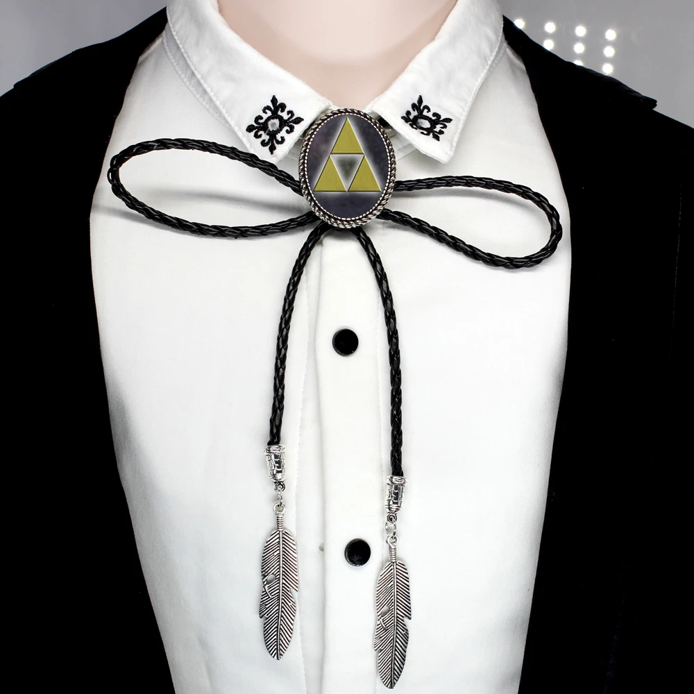 HZSHINLING Легенда о Zelda Боло галстук ковбойская рубашка Zelda сердце шеи галстук ожерелье с фото ювелирные изделия - Окраска металла: 15