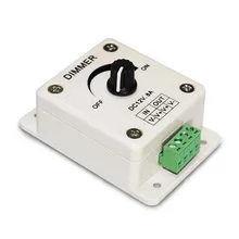 Яркость 12-24 V 8A светодиодный светильник полосный диммер Регулируемый контроллер для одного цвета светодиодный шнур