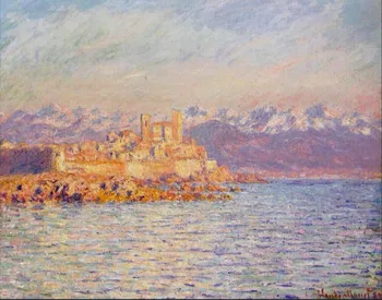 

High quality Oil painting Canvas Reproductions The Bay of Antibes (1888) By Claude Monet hand painted
