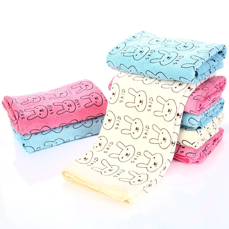 50*25cm Rabbit Microfiber Baby Kids Beach Bath Towel For Bathing Swimming Absorbent Drying | Дом и сад