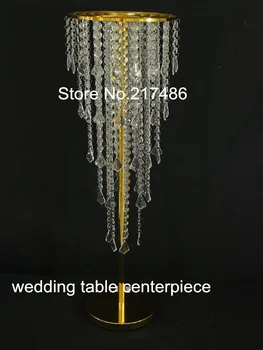 

acrylic crystal gold/sliver crystal candelabra centerpieces for wedding and events