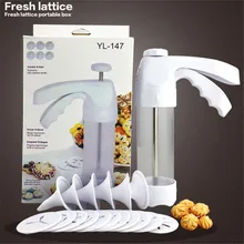 Plätzchenform backen gun extruder backformen zuckerglasur-friedliche tipps flower keks maker maschine drücken gebäck kuchenwerkzeuge russland düsen