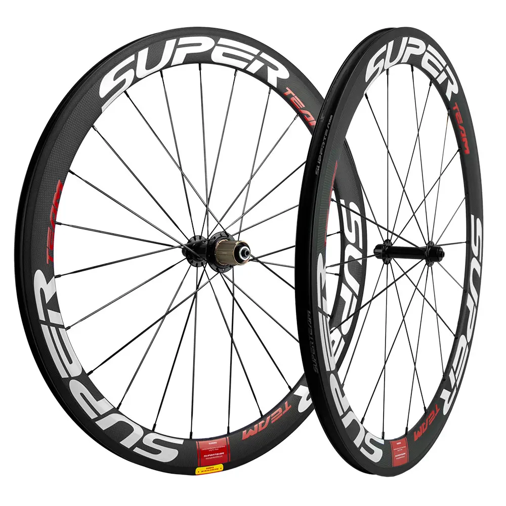 Super light Powerway/Bitex R13 carbon bicycle wheelset 50mm depth clincher tubular road bike wheels | Спорт и развлечения