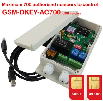 

Double alarm input and Double relay output DUAL SIM card GSM gate opener