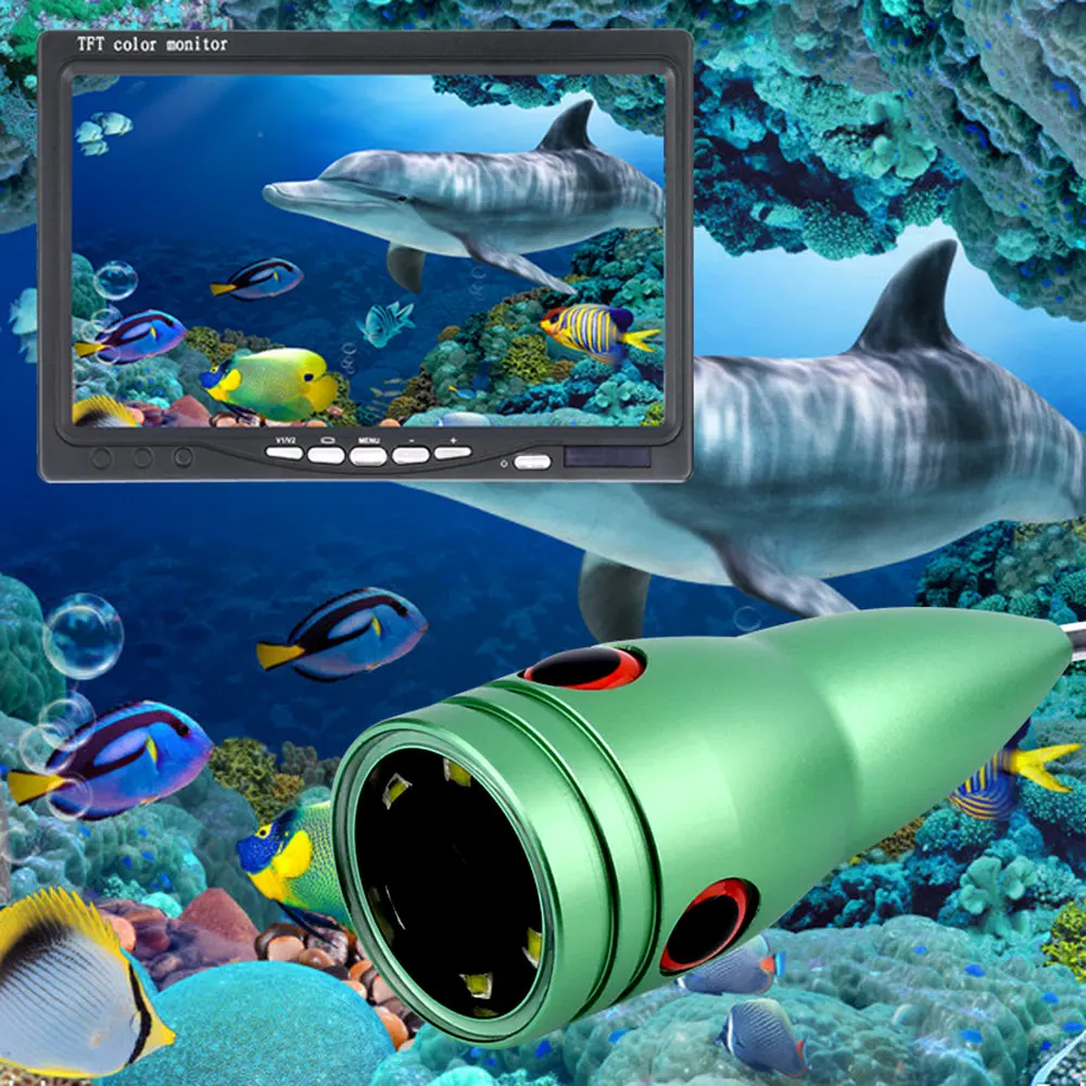 Free Shipping! 50M 7'' Color Digital LCD 1000TVL Fish Finder HD