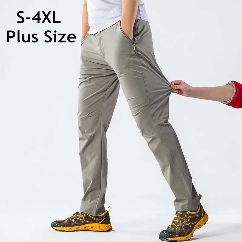 

Men Women Summer Thin Fast Dry Sport Trousers Outdoor Climbing Stretch Breathable Fishing Hiking Pants 4XL Unisex Quick Dry Pant
