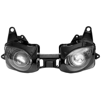

For 07-08 Kawasaki ZX6R ZX 6R ZX636 636 Motorcycle Front Headlight Head Light Lamp Headlamp CLEAR 2007 2008