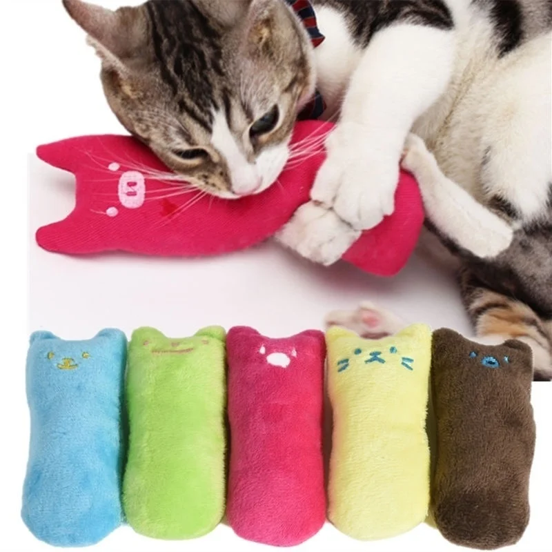 1 шт милый кошачья мята подушка для домашних животных игрушка Зубы шлифовальные когти Pet Забавный интерактивный плюшевый игрушки