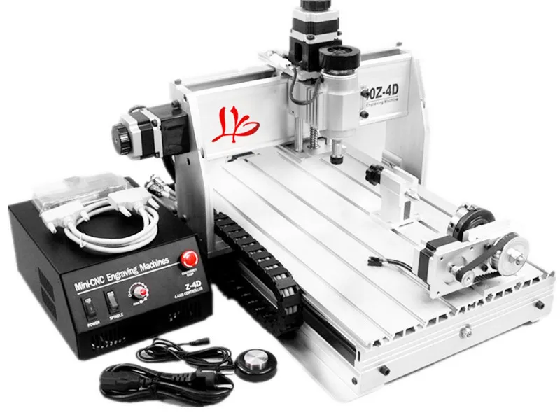 3D CNC Router 3040 Z-DQ, ball screw cnc wood milling machine For PCB Wood, Free tax to EU free shipping cnc 3040 z dq 4 axis 3d wood engraving machine pcb carving router with ball screw tool auto checking instrument