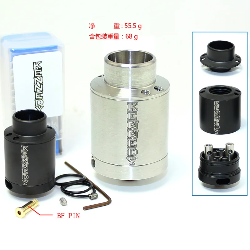 Атомайзер SXK Kennedy V5 Style RDA диаметр 24 мм атомайзер из нержавеющей стали 316 с нижней