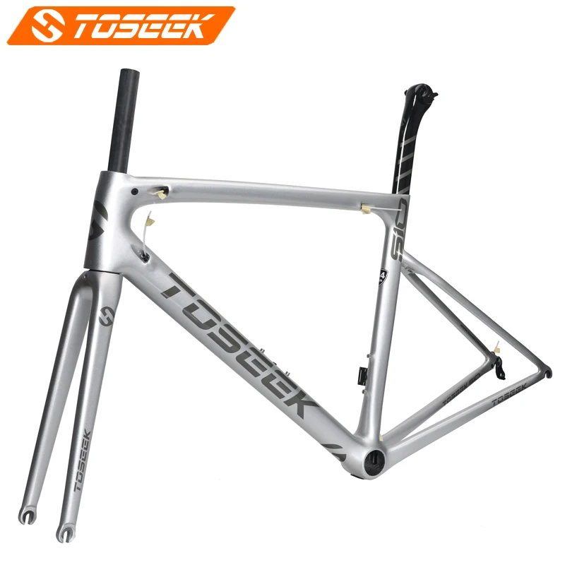 

2018 road bike frame light weight racing bicycle frameset seatpost fork headset accept customized painted