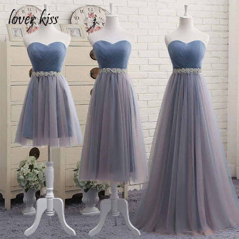 Lover Kiss Bridesmaid Dresses White Black Blue Bruidsmeisjes Jurken Bridal Prom Dress Bridesmaid Dresses Long Vestido