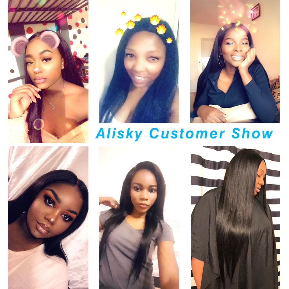 Indian Straight Hair 3 Bundles With Closure Human Hair Bundles With Closure Ali Sky 4\ Indian Straight Hair 3 Bundles With Closure Human Hair Bundles With Closure Ali Sky 4\