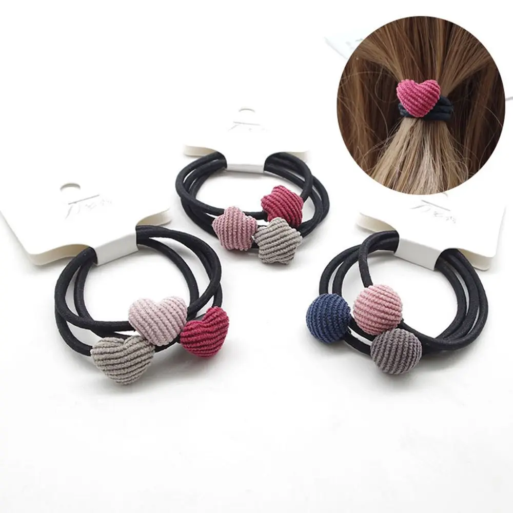 

Star Heart Round Cloth Buckle Rubber Band Hair Rope Headband Lot 3pcs/set Girl Fashion New Hot Headwear