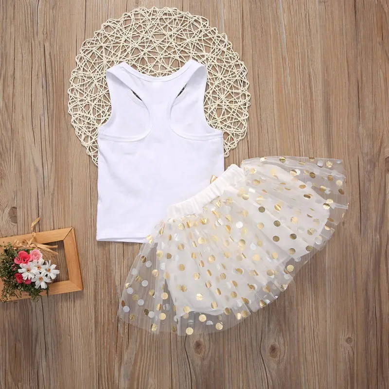2 шт. детская юбка пачка футболка и юбка|outfit set|tutu outfit2pcs set |