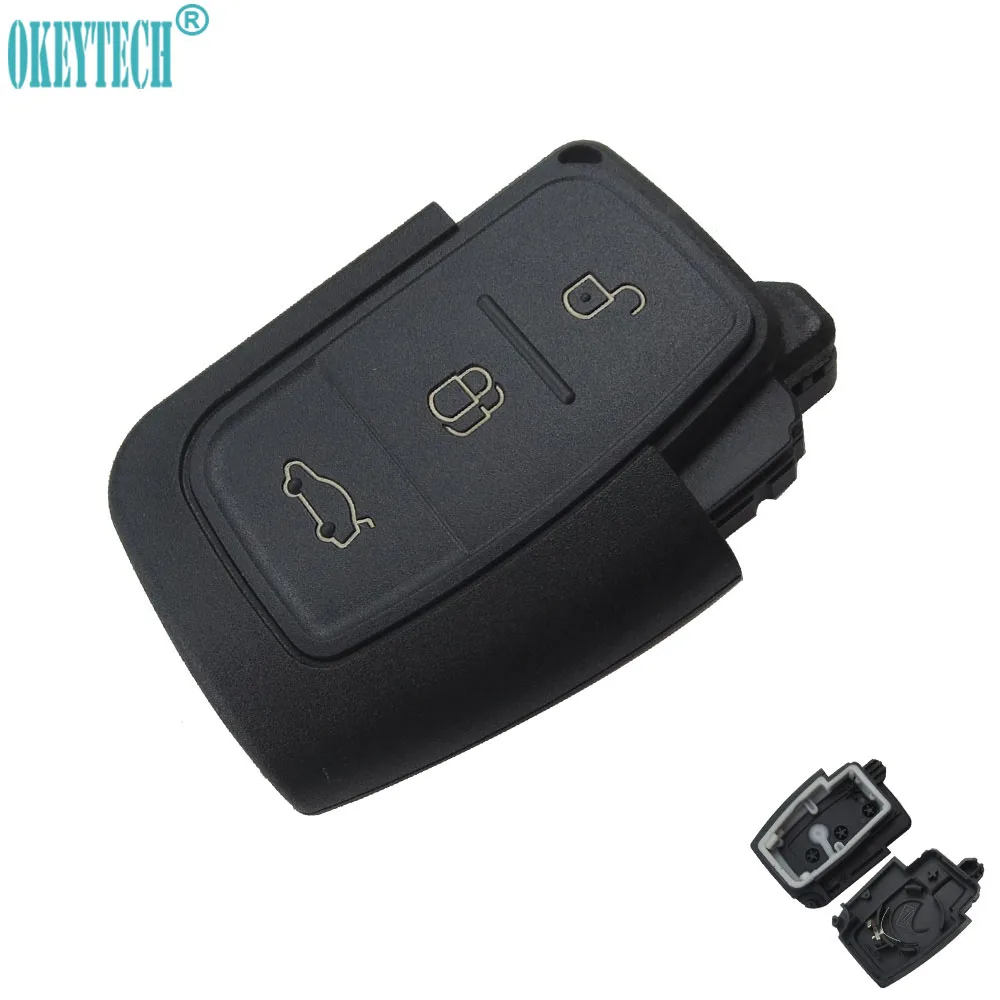 OkeyTech New Replacement 3 Buttons Car Remote Flip Key Shell Case Fob for Ford Fiesta Focus 2 Ecosport Kuga Escape Free Shipping