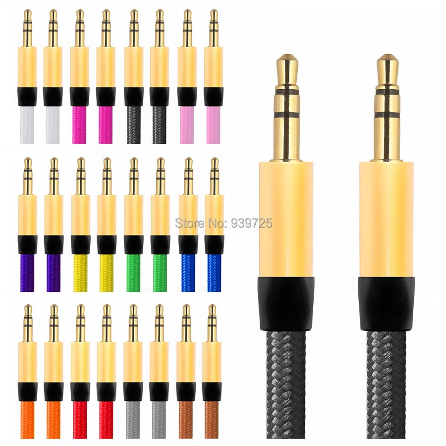 bilder für 200 teile/los 1 Mt Nylongewebe Geflochtene flache nudel Auto Aux audio Kabel Audio Hilfskabel zubehörpakete für iPhone Samsung bilder für 200 teile/los 1 Mt Nylongewebe Geflochtene flache nudel Auto Aux audio Kabel Audio Hilfskabel zubehörpakete für iPhone Samsung