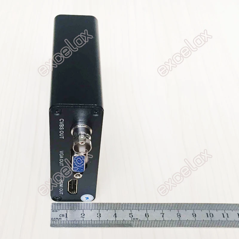 720P 1080P HD AHD to VGA CVBS Analog HDMI-compatible Audio Video Output Signal Converter Including Power Adapter for CCTV Camera