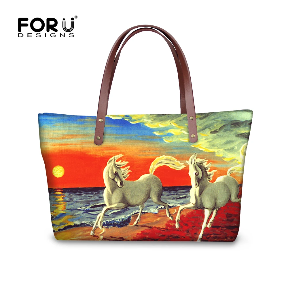 Forudesigns مجنون 3d الحصان طباعة الأعلى مقبض حقيبة للنساء حقائب قدرة كبيرة الإناث الأزياء مقبض لوحة الكتف حمل حقيبة Forudesigns مجنون 3d الحصان طباعة الأعلى مقبض حقيبة للنساء حقائب قدرة كبيرة الإناث الأزياء مقبض لوحة الكتف حمل حقيبة
