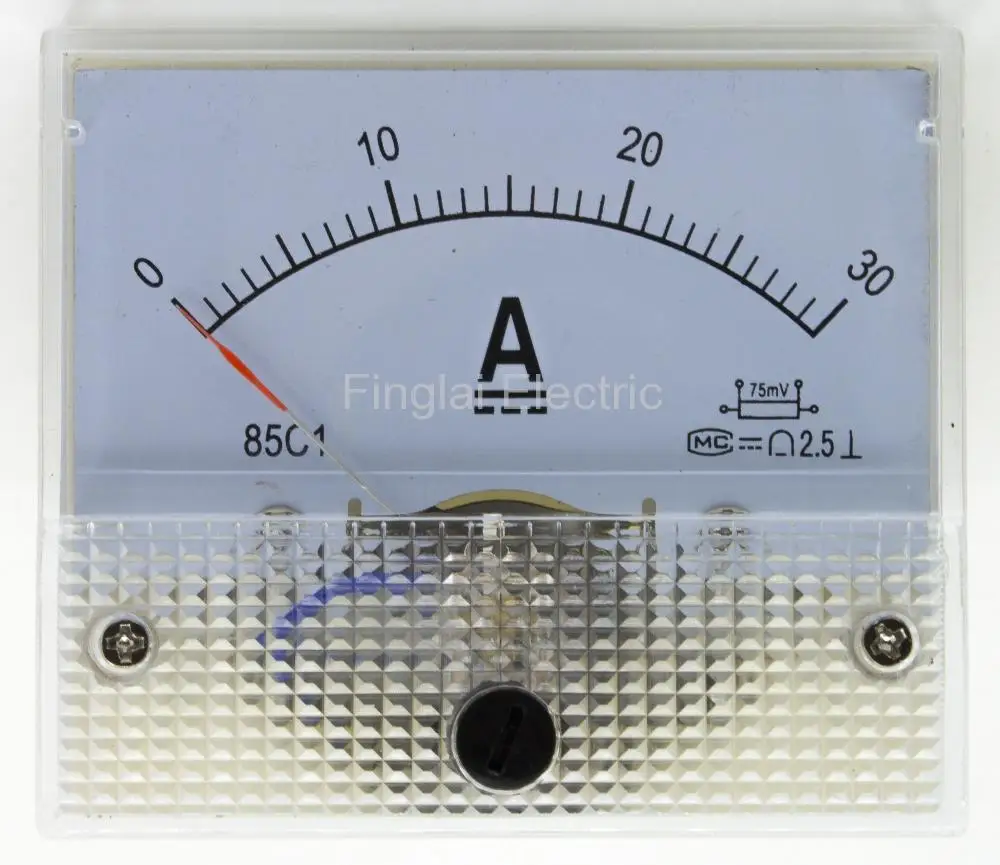 85C1-A DC стрелочный Амперметр измерительный прибор тока 15A 20A 30A 50A 75A 100A 150A 200A 300A нужно шунт 85C1 аналоговая AMP метр 64*56 мм Размер - Цвет: 30A
