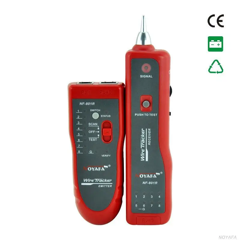 Network RJ11 RJ45 lan wire tracker Fault locator and cable tester LAN Cable Tester NF-801R