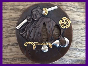 

Top Quallty Collectable Knife Accessories Handmade Japanese Katana TSUBA Brass Warriors Sword Guard