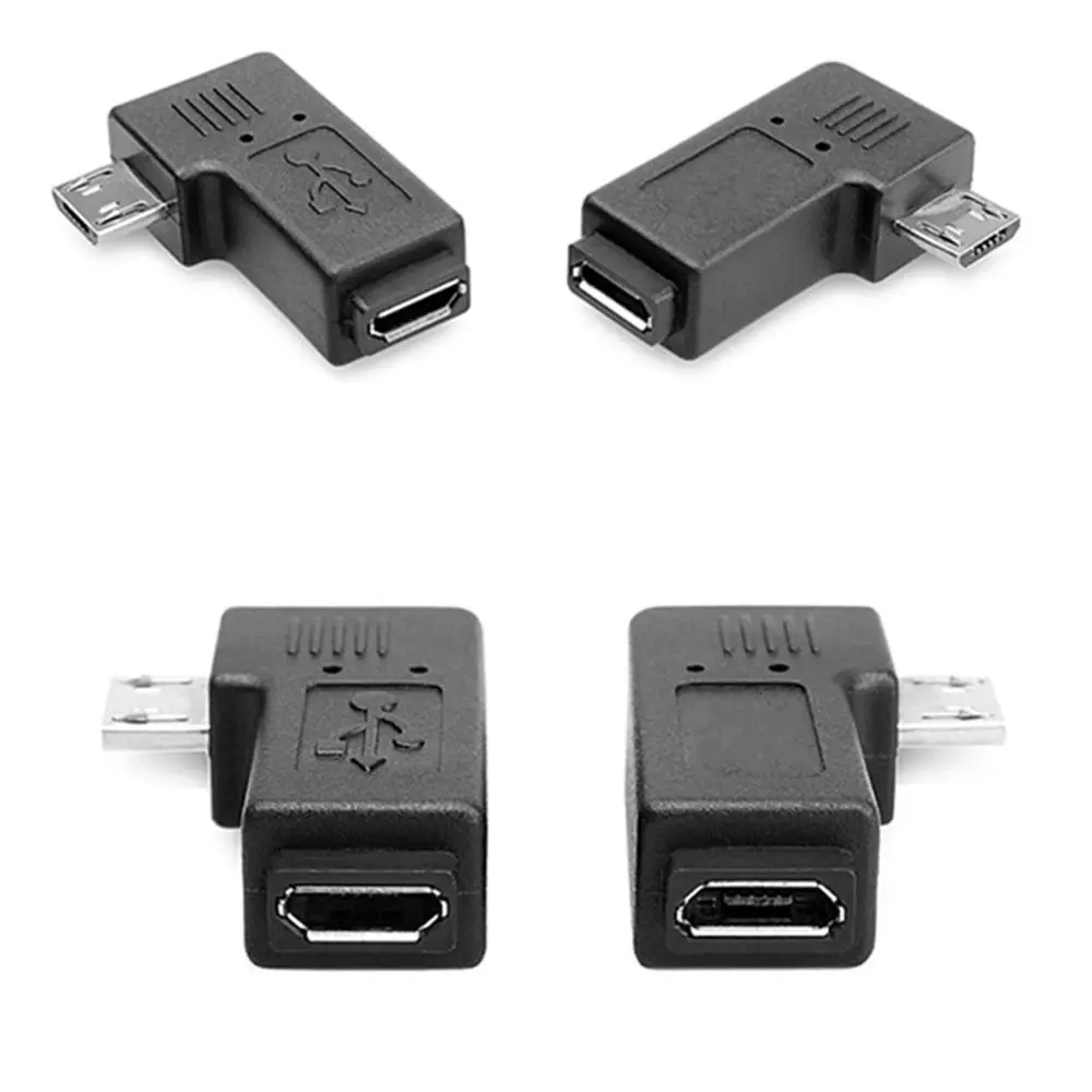 Переходник Micro USB Male с левым и правым углом 90 градусов переходник на Female|Кабели USB| |