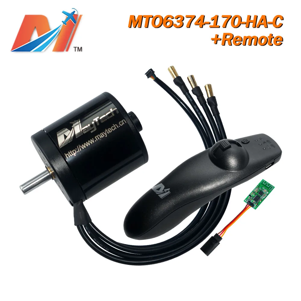 

Maytech 2pcs electric skateboard kit 6374 170KV electro motor and rc controller and receiver