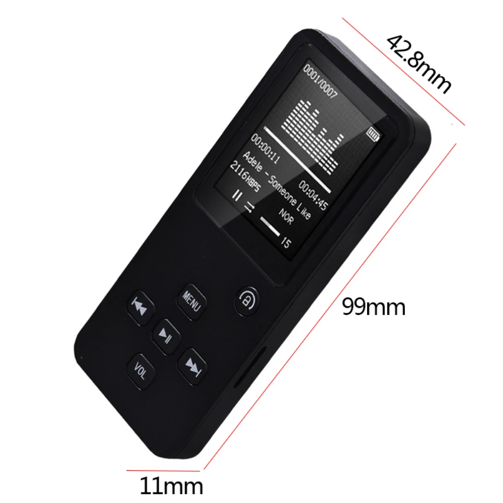  32GB Bluetooth MP4 Player Support TF card FM E-book Pedo Meter Clock Portable 1.8'' Screen Speaker 