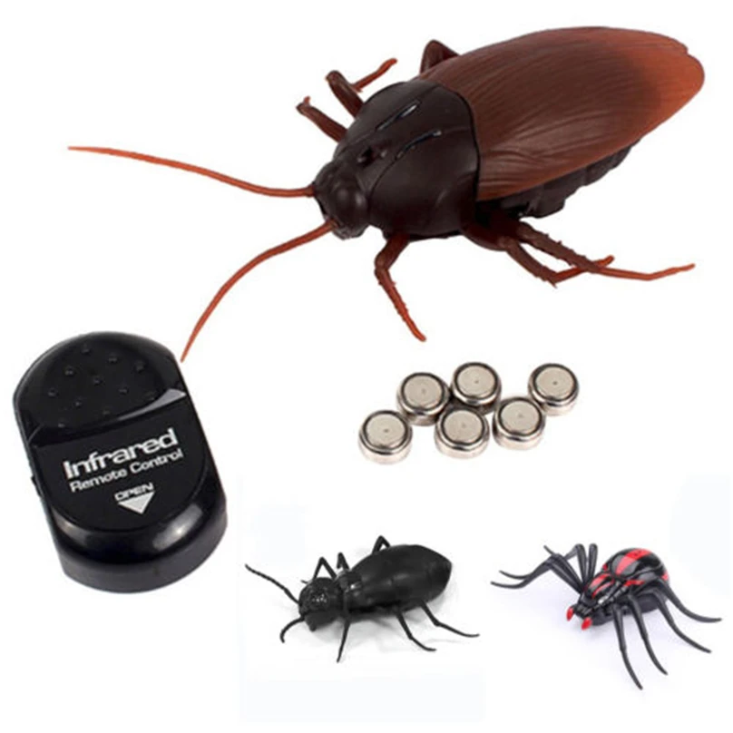 

Trick Electric Cockroach Pet RC Simulation Spider Robotic Remote Control Ant Toy Halloween Xmas Mini Gift for Adult Prank Insect