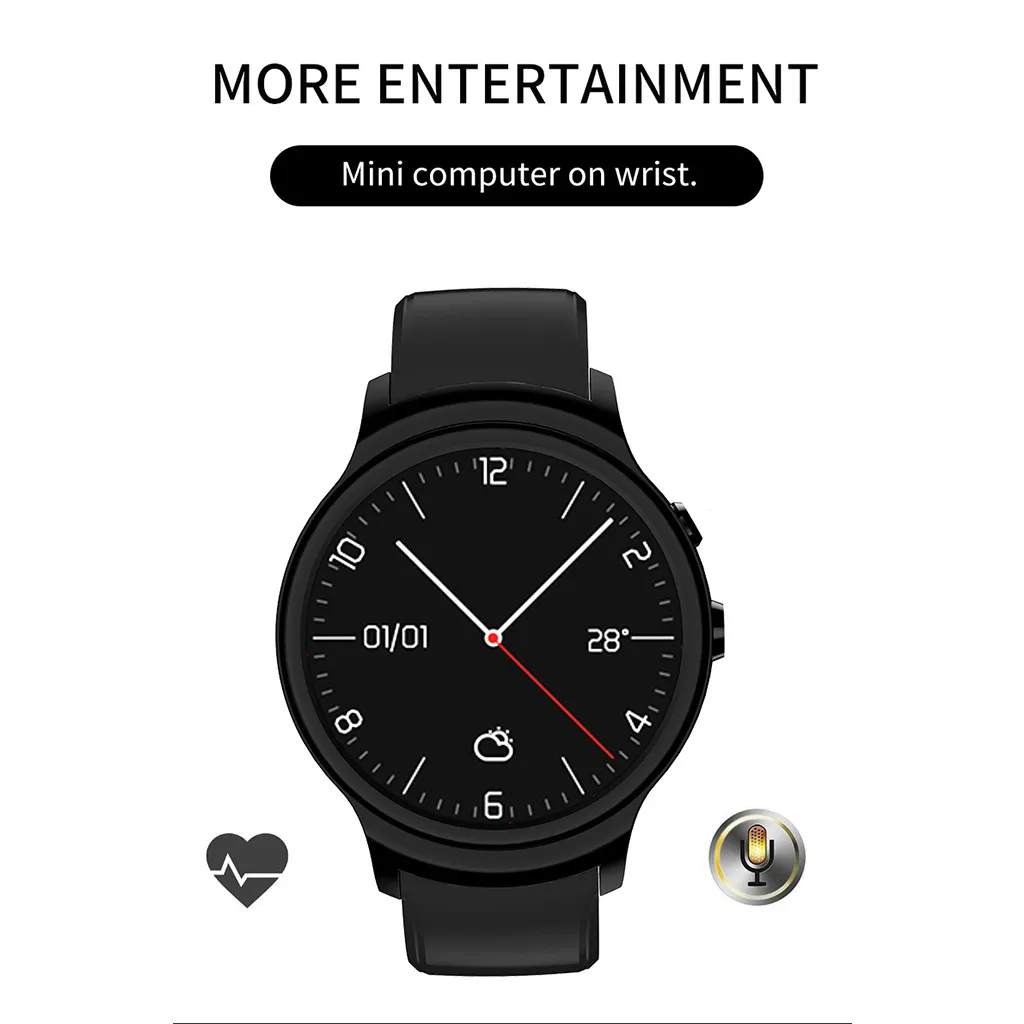 Smart Watch men's Automatic Sensor Screen 3G SIM Card Smart Watch Waterproof Gps 1G+16G Large Memory Smart Watch Android