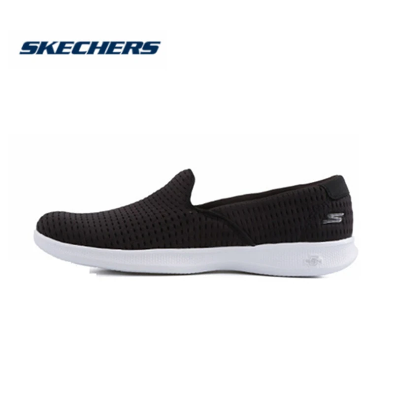 Skechers de lujo para mujer, zapatos de diseñador para mujer, suaves transpirables, sin cordones, para verano, 14497 BKW| Zapatos planos de mujer| - AliExpress