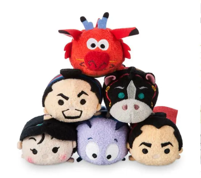 

2018 Mulan MUSHU Shang Fa Zhou Khan Cri-Kee Li Shang Mini Plush Set