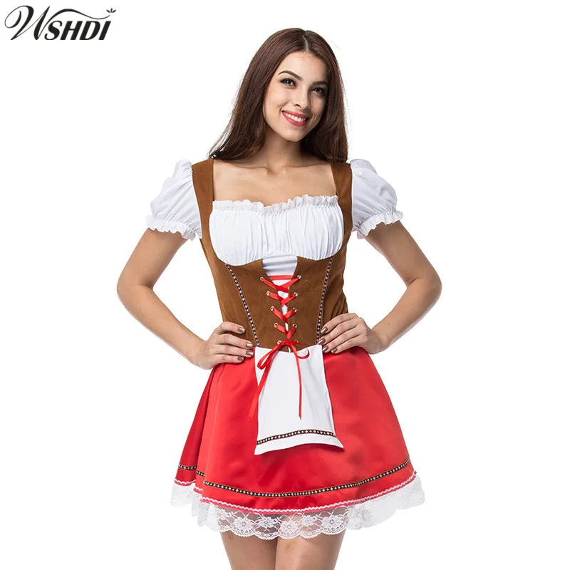 2019 Nieuwe Volwassen Bier Meisje Kostuum Dames Duitse Beierse