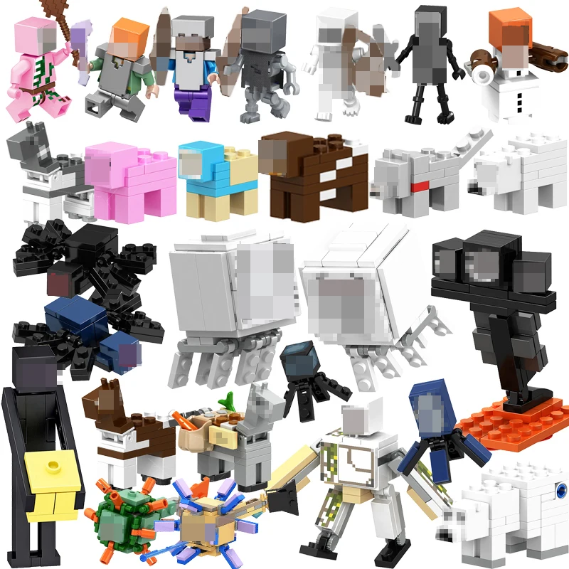 

1pcs legoing My World Building Blocks Minecraft Mini Toys Compatible with legoINGly action figures fun toys for children gifts