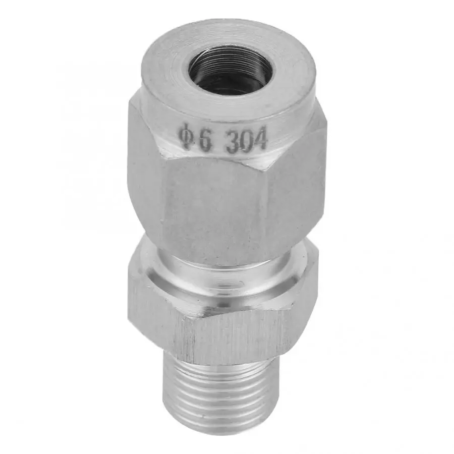 OD x NPT Мужской из нержавеющей стали компрессионная трубка фитинг разъем ровный прямой адаптер трубка