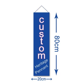 

Custom Any Teams Felt Banner 20x80cm Home Decoration Wool Felt banner Wholesale Heritage Pennant