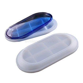

Crystal Epoxy Mould DIY Handmade Elliptical Flat Bottom Plate Highlight Mirror Silicone Mold Je29 19 Dropship