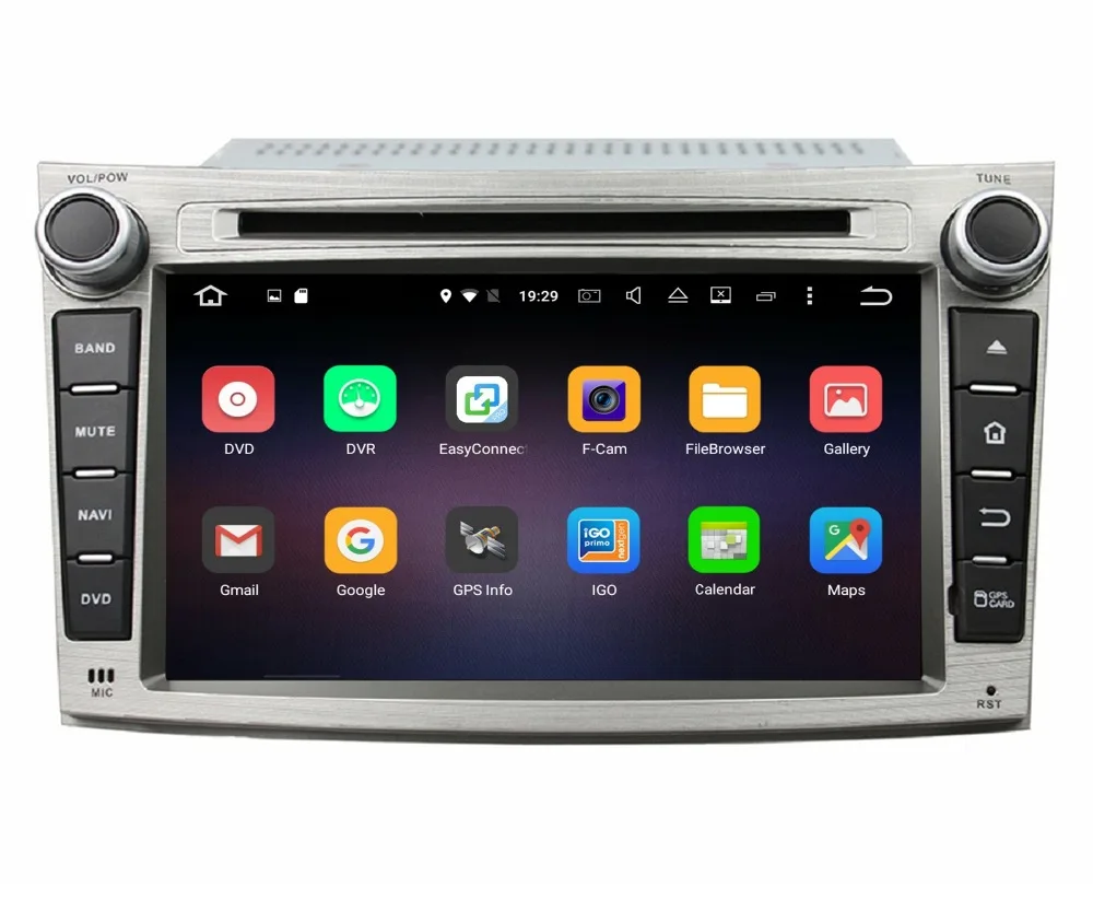 7" octa core Android6.0 RAM 2G car radio dvd player for Subaru Legacy