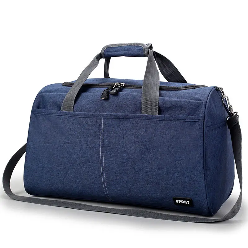 Большая емкость спортивная сумка тренировочные спортивные сумки для мужчин и женщин фитнес прочные многофункциональные сумки на открытом воздухе спортивные сумки на плечо - Цвет: Blue L