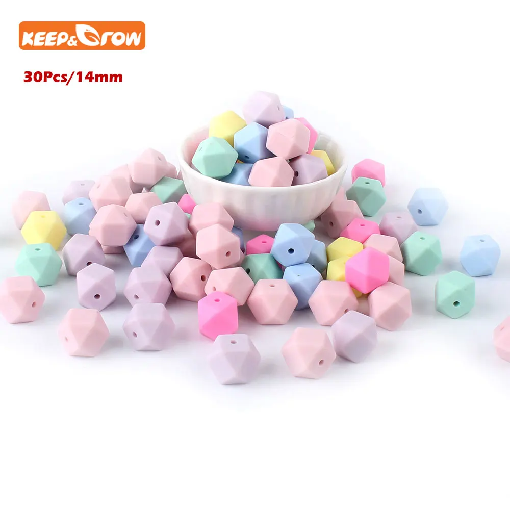 Силиконовые Шарики Perle Keep &amp grow 30 шт. 14 мм перле силиконовые шестиугольные шарики