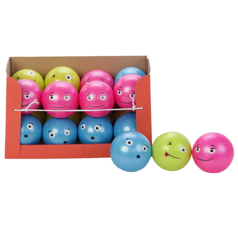 Super-k Funny Face Samll 10cm Rubber Kid Toy Ball for Children Gifts Ball Playing (1)