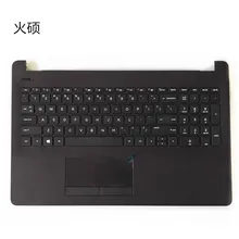 Черная верхняя крышка с сенсорной панелью клавиатуры для павильона 15-BS 15-BW Упор для рук 925008-001 сегодня Новинка