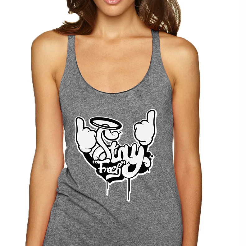 Women's Tank Top Stay Fresh Fingers Up Cool Cute Top