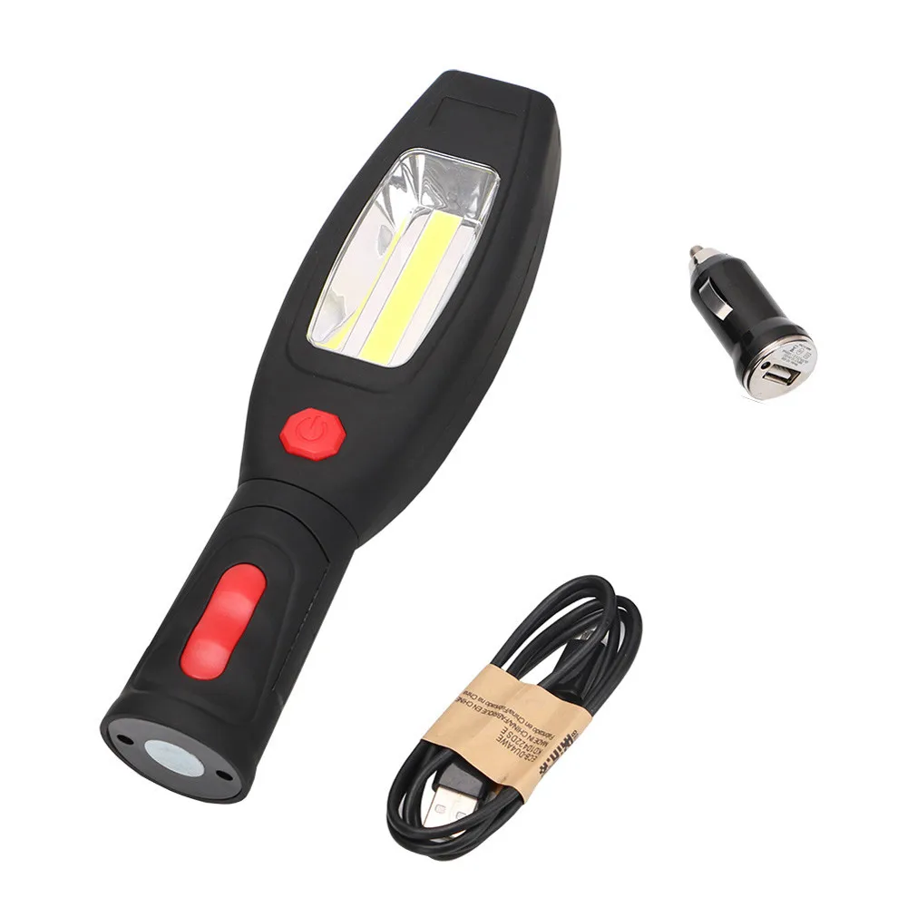 Linterna led USB COB LED Магнитный рабочий свет для автомобиля гаража механик домашний
